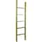 Ekena Millwork 19"W x 72"H x 3 1/2"D Vintage Farmhouse 5 Rung Ladder, Barnwood Decor Collection, Restoration Green DECR019X072X04LDRGR - alternate 1